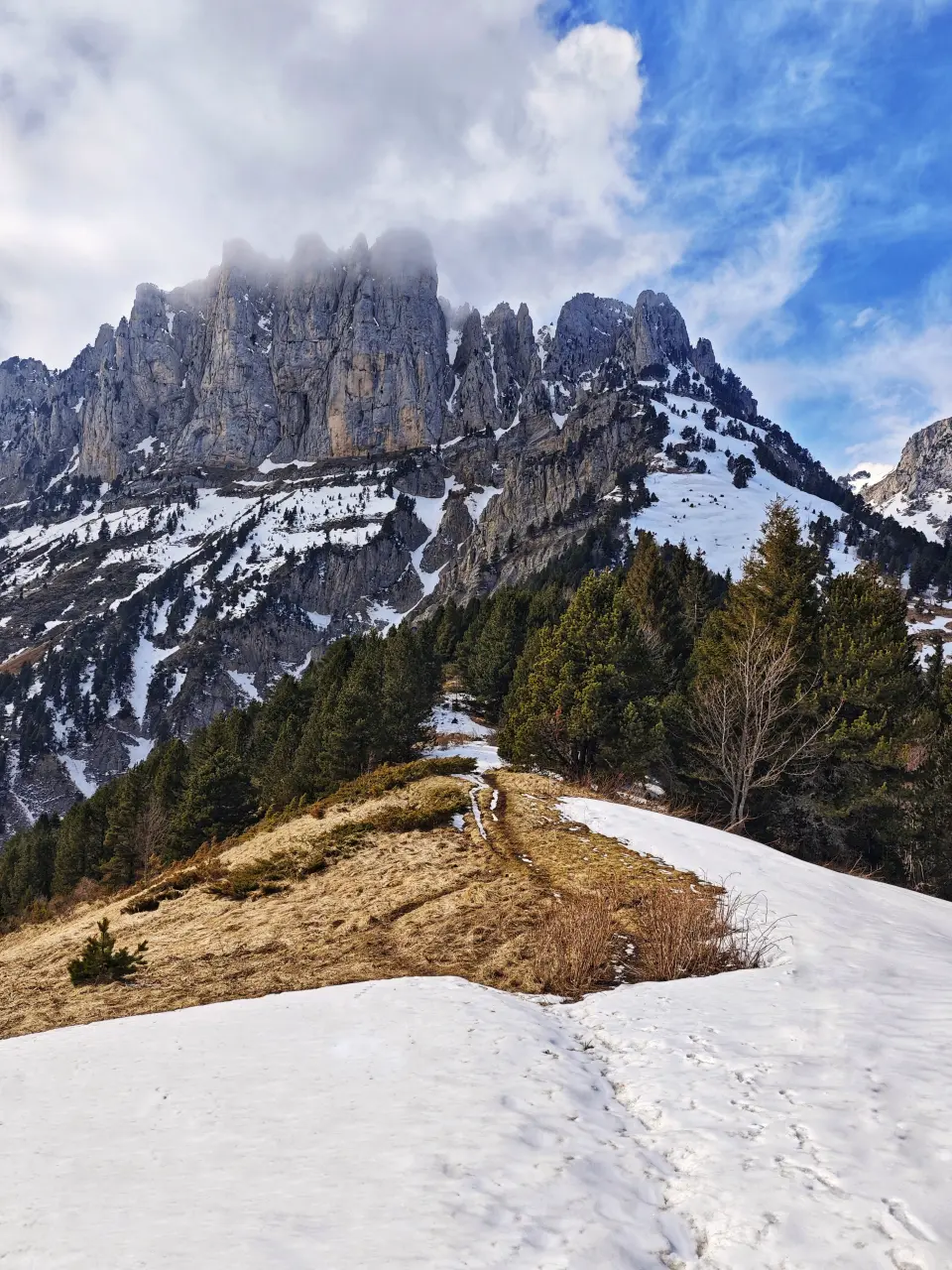Col de l'Aupet om vinteren - Chichilianne - Vercors