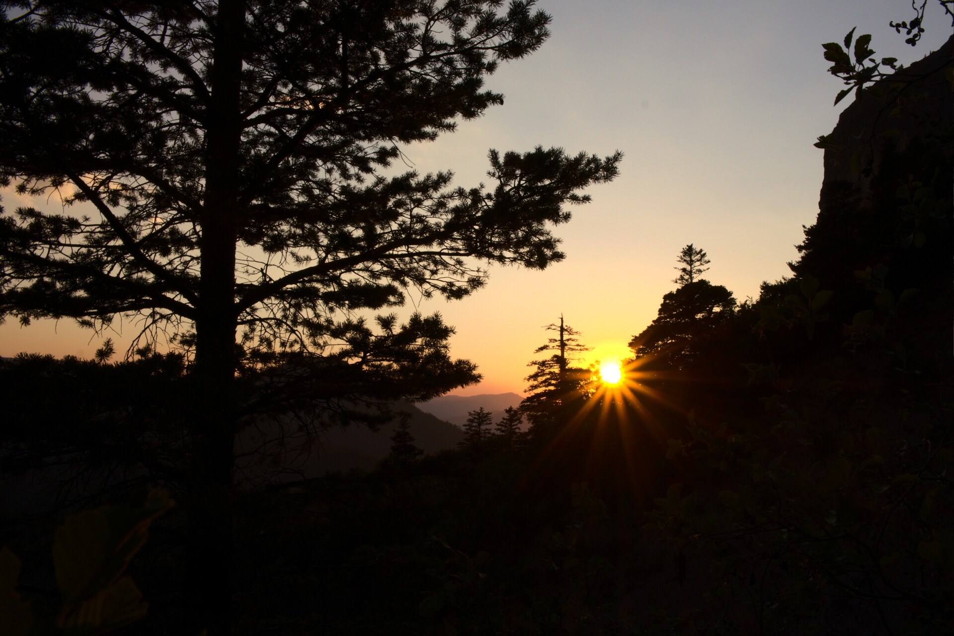 Solnedgang i Dévoluy
