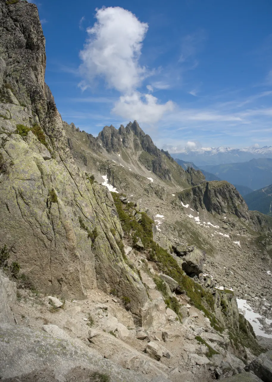 Fenetre d'Arpette - Ostlig utsikt