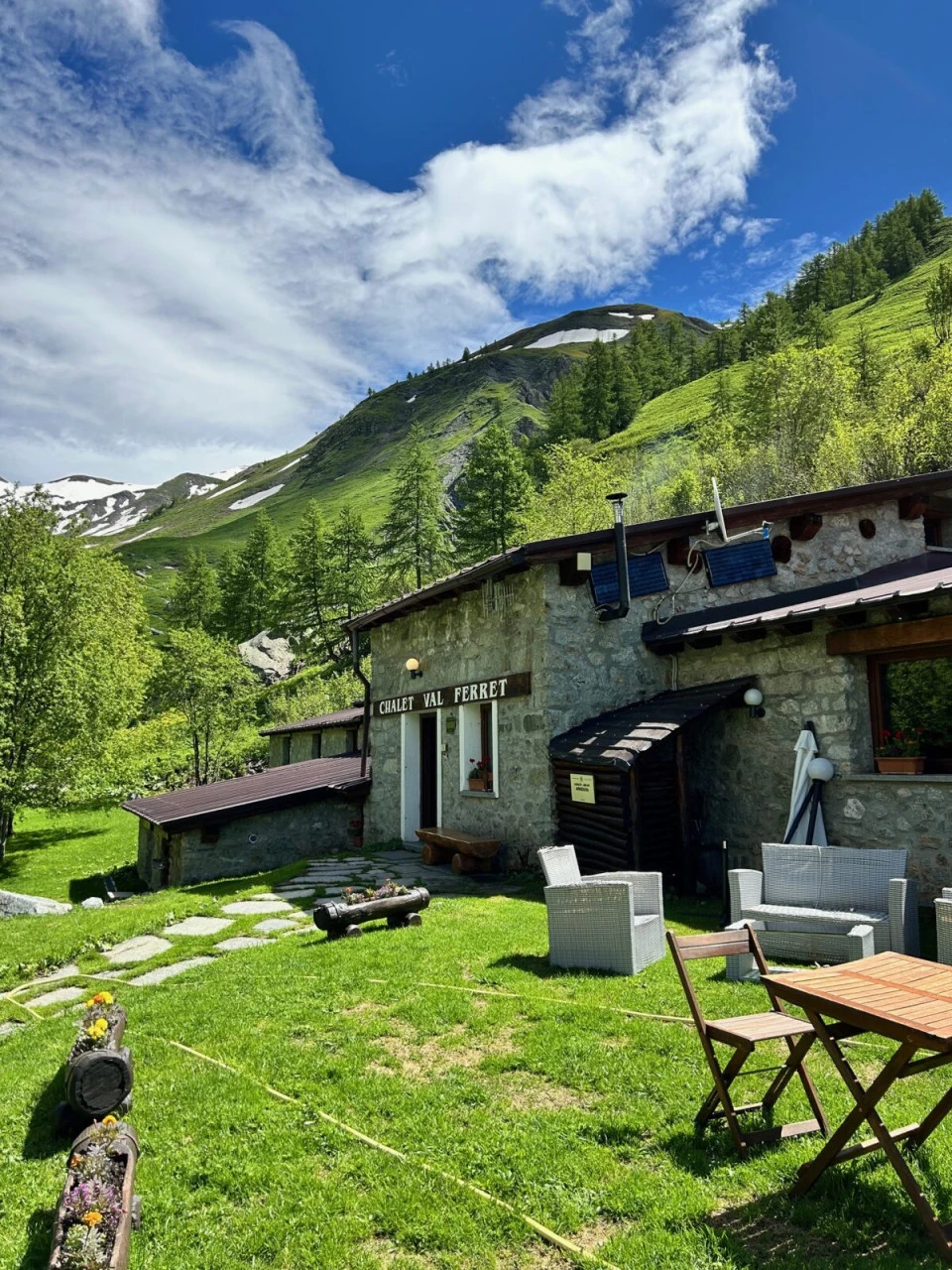 Hôtel Chalet Val Ferret i øvre del av den italienske Val Ferret