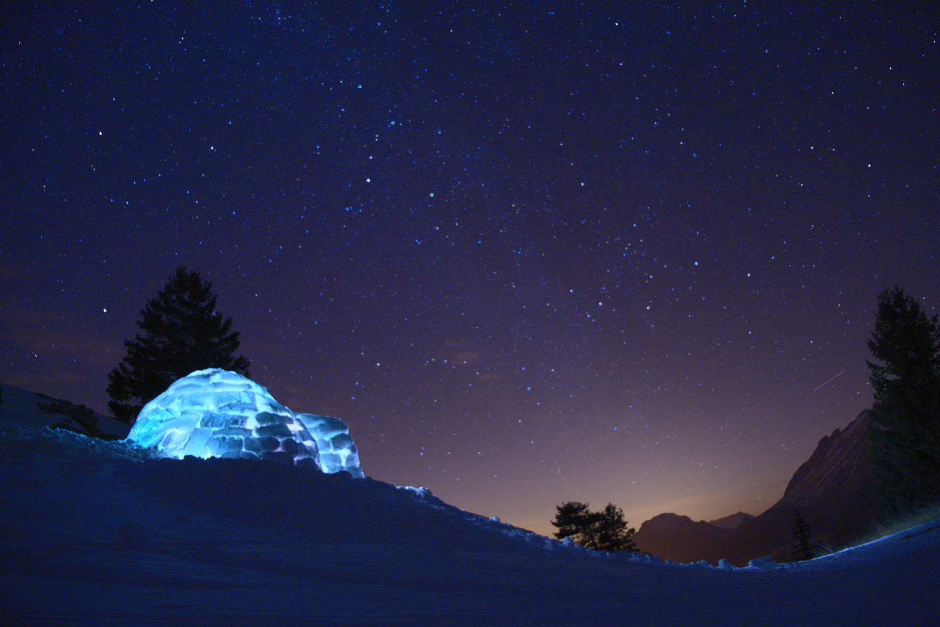 Igloo under stjernene