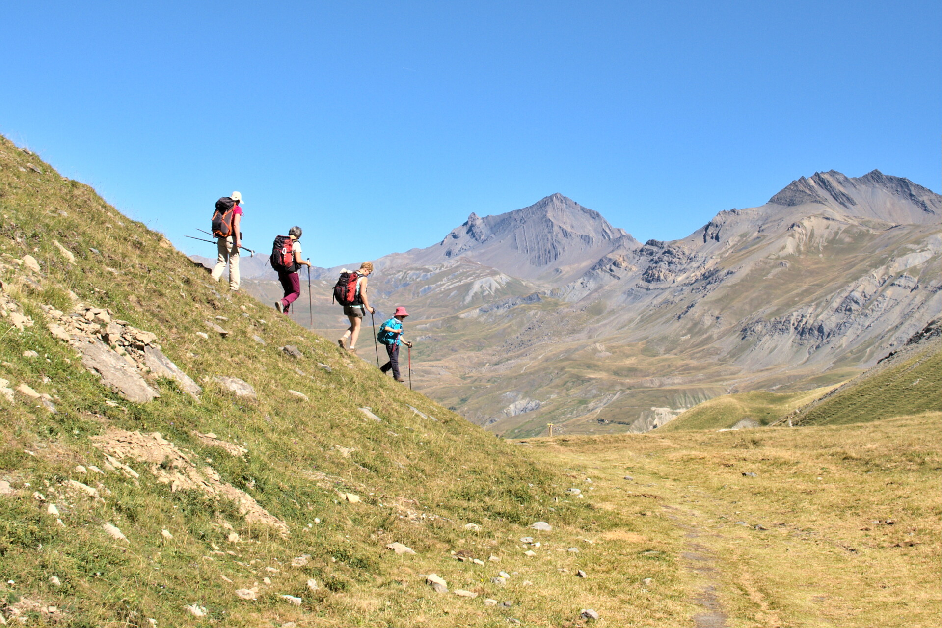 Fjelltur til en hytte i Hautes-Alpes