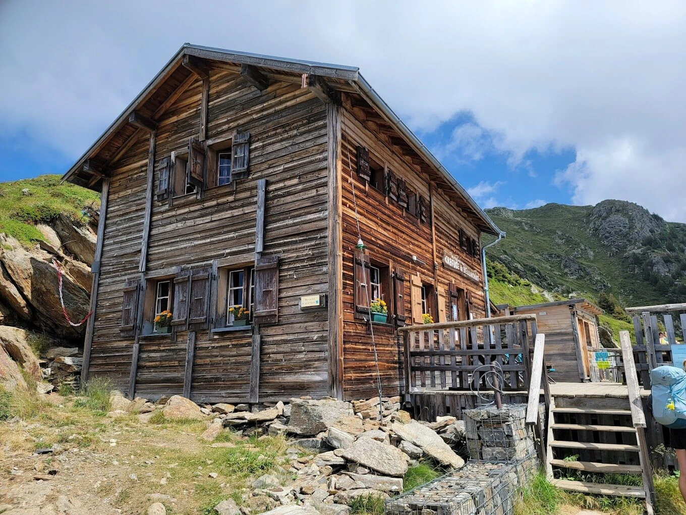 Refuge de Bellachat under Le Brévent, vendt mot Mont-Blanc