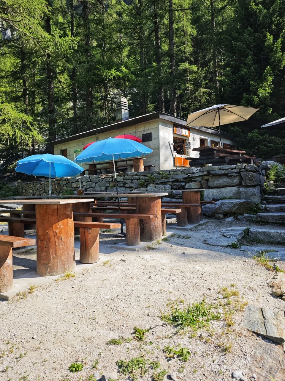 Relais d'Arpette, siste stopp før opstigningen mot Fenêtre